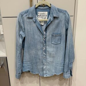 Frank & Eileen Classic Barry Vintage Blue Denim Shirt